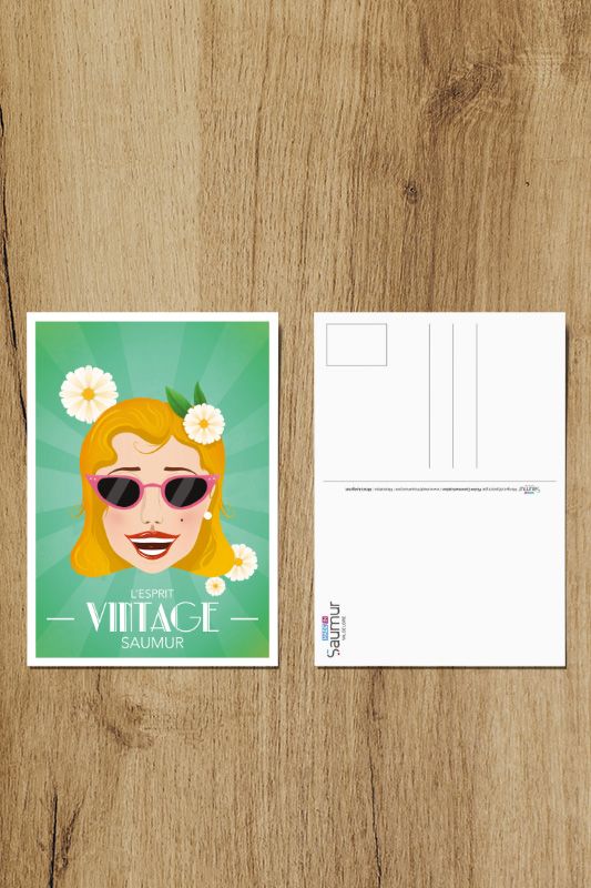 Carte Postale L'ESPRIT VINTAGE "Agatha"