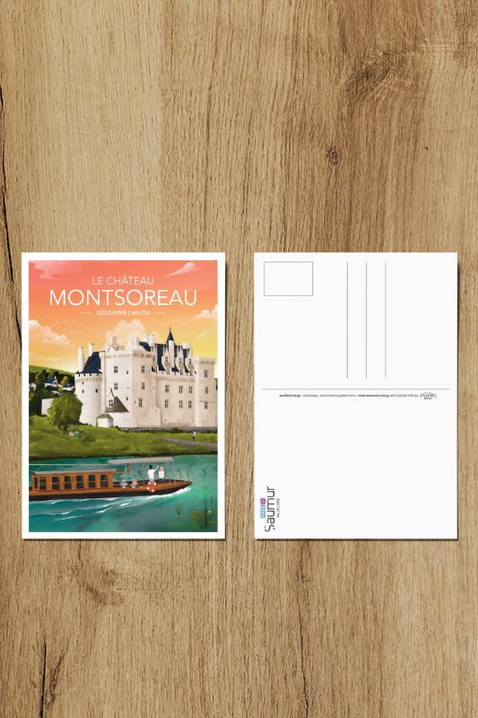 Carte Postale DÉCOUVRIR L'ANJOU "Château de Montsoreau"