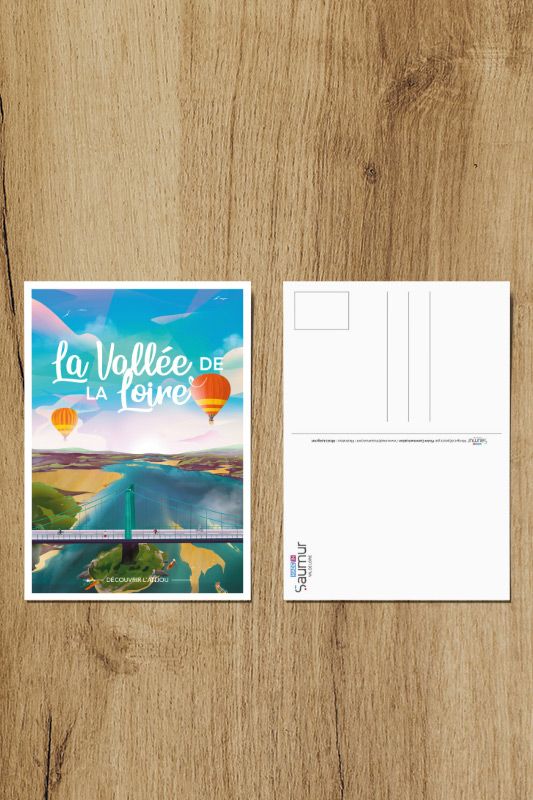 Carte Postale DÉCOUVRIR L'ANJOU "La Vallée de la Loire"